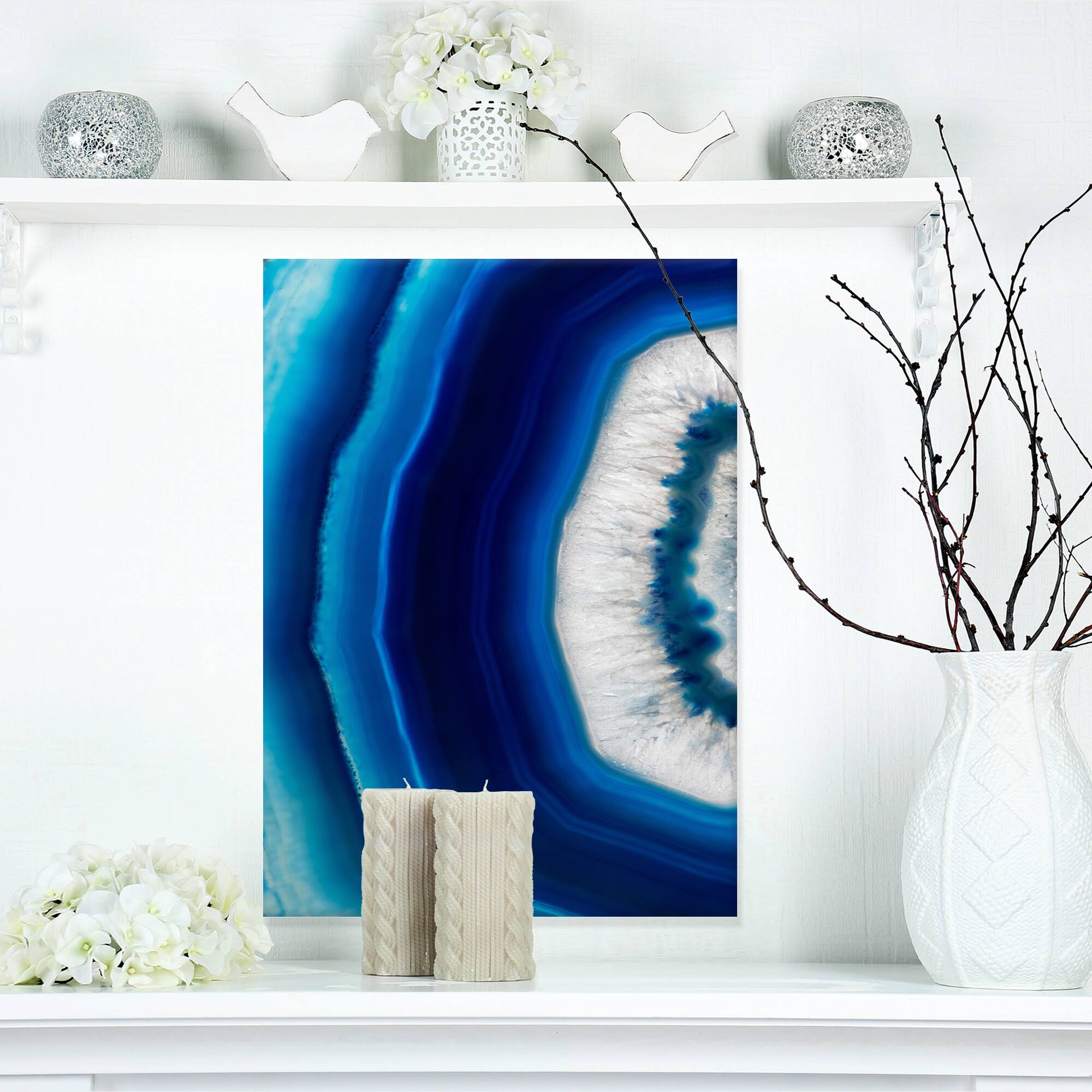 Designart - Blue Agate Crystal